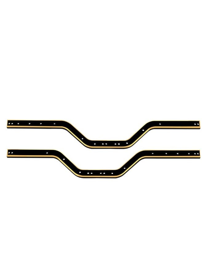 Pothyes Black Coating Brass Chassis Frame Rails for 1/24 RC Crawler Axial SCX24 Upgrades (Gladiator AXI00005) - Image 1
